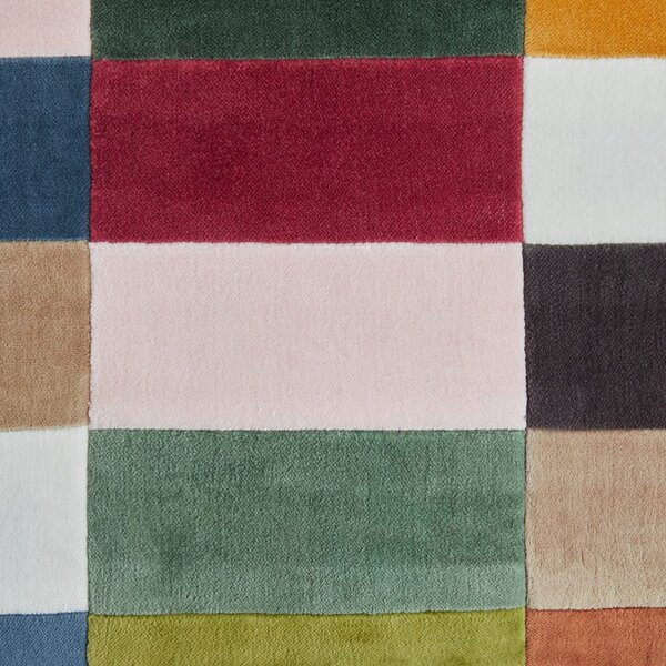 CHECKER VELVET Polštář 40 x 70 cm - mix barev