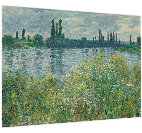 Obraz - Claude Monet, Banks of the Seine, reprodukce (70x50 cm)