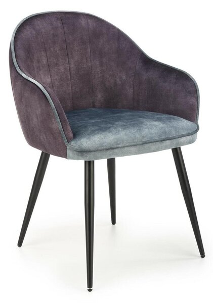Židle Arlette šedá/modrá