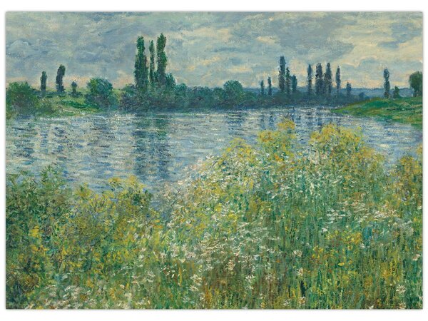 Obraz - Claude Monet, Banks of the Seine, reprodukce (70x50 cm)