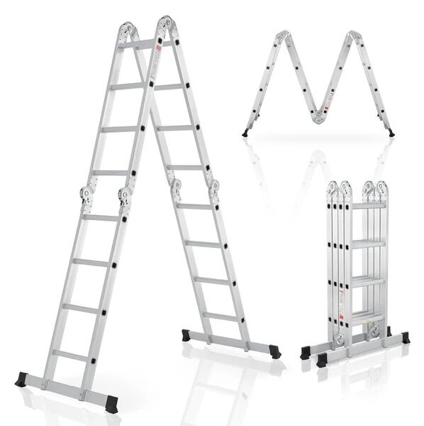Juskys Hliníkový multifunkční žebřík 470 cm