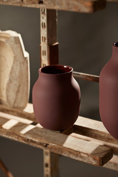 Kähler Design Kameninová váza Omaggio Burgundy - 20 cm KD590
