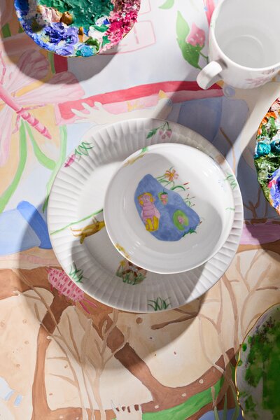 Kähler Design Dětská jídelní sada Hammershøi Kids - 3 ks KD593