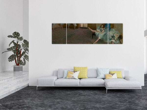 Obraz - Edgar Degas, Before the Ballet, reprodukce (170x50 cm)