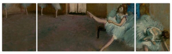 Obraz - Edgar Degas, Before the Ballet, reprodukce (170x50 cm)