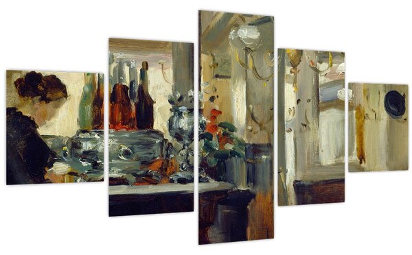 Obraz - Style of Edouard Manet, Bon Bock Cafe, reprodukce (125x70 cm)