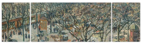 Obraz - Camille Pissarro, Boulevard des Italiens, Morning, Sunlight, reprodukce (170x50 cm)