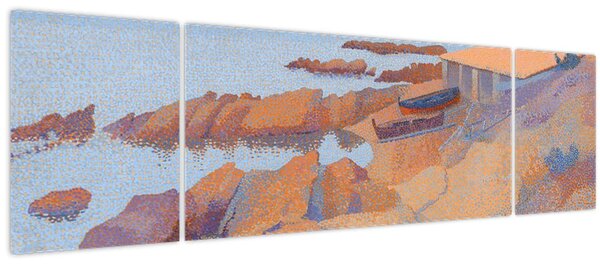 Obraz - Henri Edmond Cross, Calanque des Antibois, reprodukce (170x50 cm)