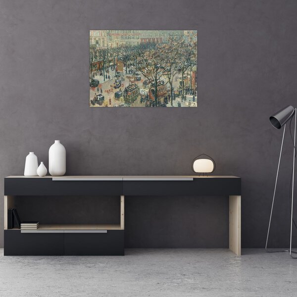 Obraz - Camille Pissarro, Boulevard des Italiens, Morning, Sunlight, reprodukce (70x50 cm)