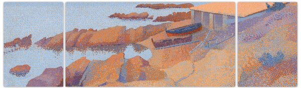 Obraz - Henri Edmond Cross, Calanque des Antibois, reprodukce (170x50 cm)