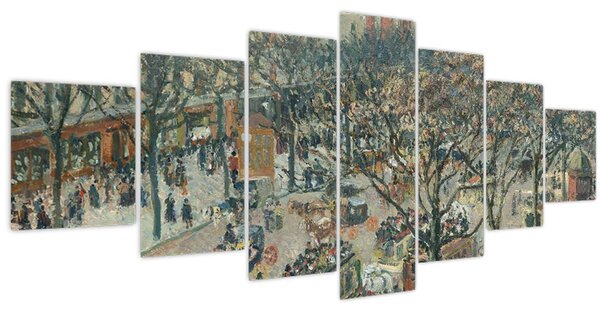 Obraz - Camille Pissarro, Boulevard des Italiens, Morning, Sunlight, reprodukce (210x100 cm)
