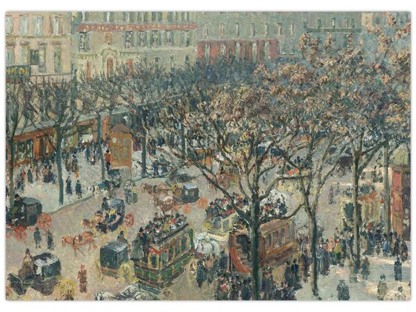 Obraz - Camille Pissarro, Boulevard des Italiens, Morning, Sunlight, reprodukce (70x50 cm)