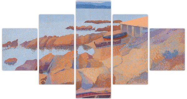Obraz - Henri Edmond Cross, Calanque des Antibois, reprodukce (125x70 cm)