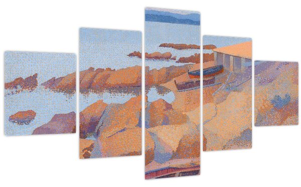 Obraz - Henri Edmond Cross, Calanque des Antibois, reprodukce (125x70 cm)