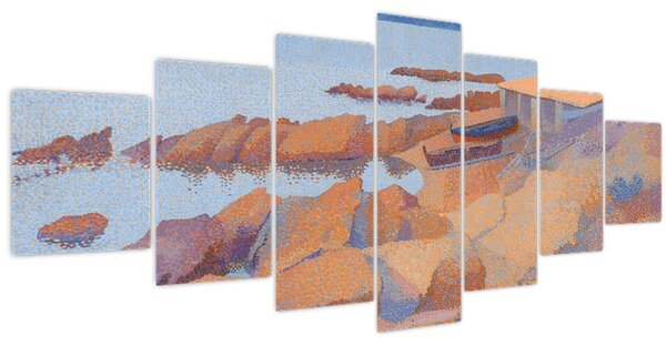 Obraz - Henri Edmond Cross, Calanque des Antibois, reprodukce (210x100 cm)
