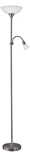 Eglo 93917 - Stojací lampa UP 2 1xE27/60W/230V + 1xE14/25W/230V černý chrom