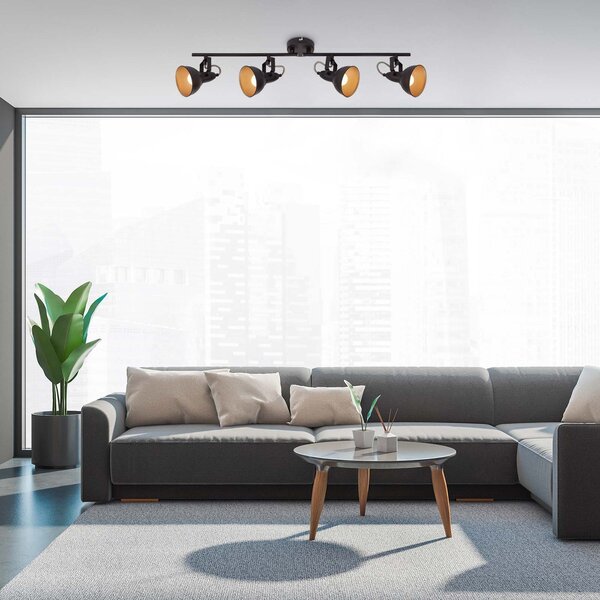 BRILO 2049-045 Bodové svítidlo 79 cm 4x E14 40W černá - BRILO