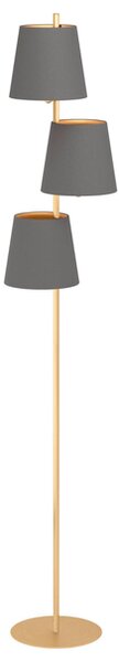 Stojací lampa ALMEIDA 2 ocel/mosaz