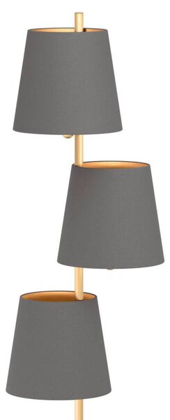 Stojací lampa ALMEIDA 2 ocel/mosaz