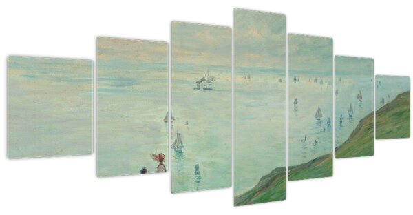 Obraz - Henri Fantin-Latour, Cliffs at Pourville, reprodukce (210x100 cm)