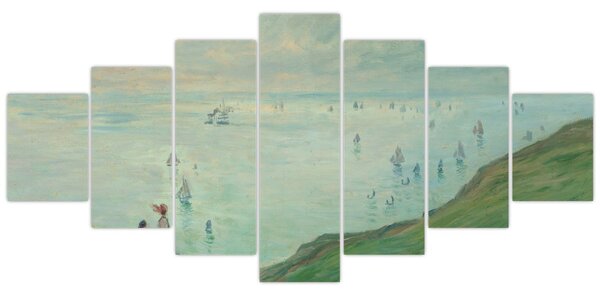 Obraz - Henri Fantin-Latour, Cliffs at Pourville, reprodukce (210x100 cm)