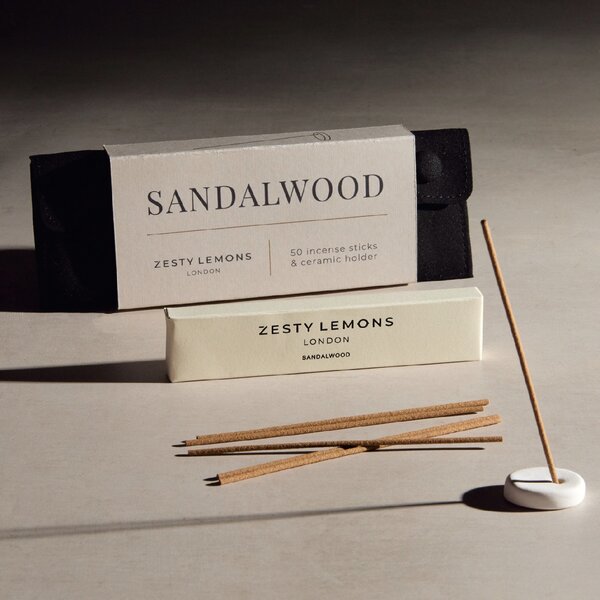 Zesty Lemons Vonné tyčinky se stojánkem Sandalwood - 50 ks ZL102
