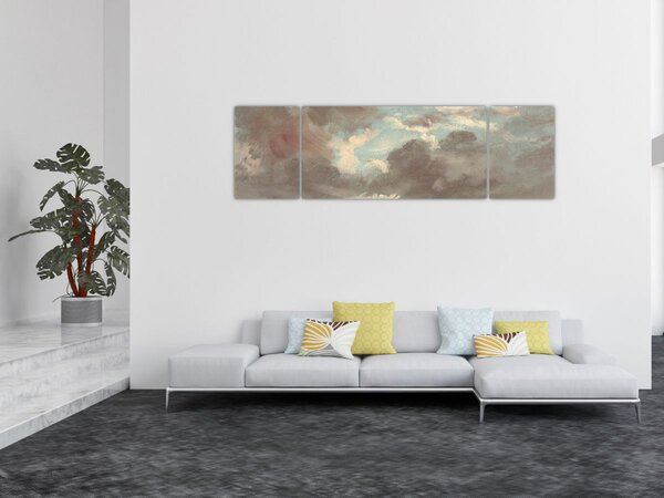 Obraz - John Constable, Cloud Study Stormy Sunset, reprodukce (170x50 cm)