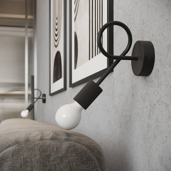 Sollux Lighting Levar nástěnné svítidlo 1x15 W černá SL.1454