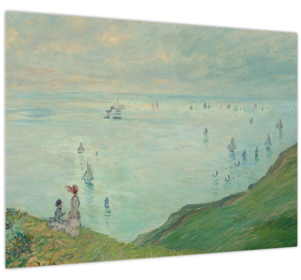 Obraz - Henri Fantin-Latour, Cliffs at Pourville, reprodukce (70x50 cm)
