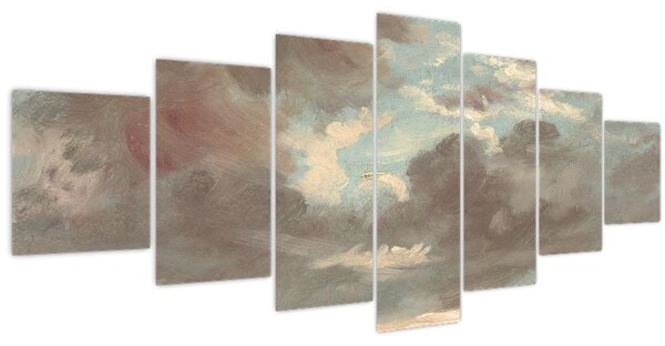 Obraz - John Constable, Cloud Study Stormy Sunset, reprodukce (210x100 cm)
