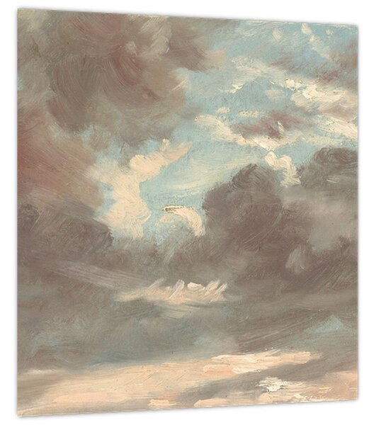 Obraz - John Constable, Cloud Study Stormy Sunset, reprodukce (30x30 cm)
