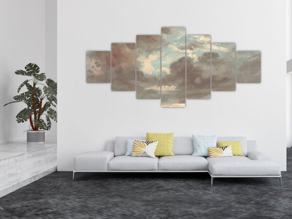 Obraz - John Constable, Cloud Study Stormy Sunset, reprodukce (210x100 cm)