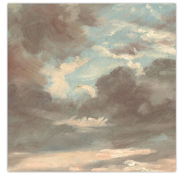 Obraz - John Constable, Cloud Study Stormy Sunset, reprodukce (30x30 cm)