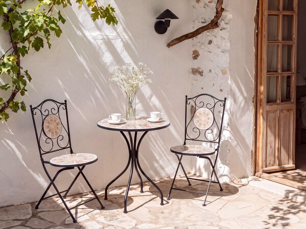 Bistro stolek SETTALA 60 cm 60 cm Kov Vícebarevná