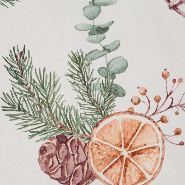 VÁNOČNÍ POVLEČENÍ Z MIKROVLÁKNA ORANGE 160X200 CM, 2 KS 70X80 CM VZOROVANÉ