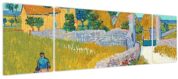 Obraz - Vincent van Gogh, Farmhouse in Provence, reprodukce (170x50 cm)