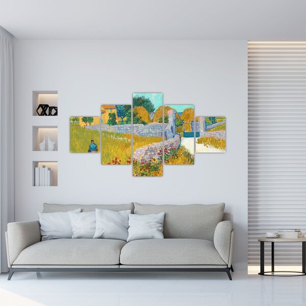 Obraz - Vincent van Gogh, Farmhouse in Provence, reprodukce (125x70 cm)