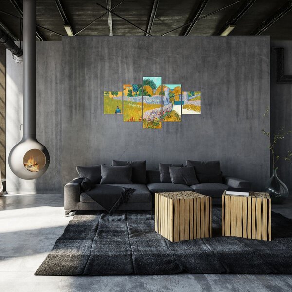 Obraz - Vincent van Gogh, Farmhouse in Provence, reprodukce (125x70 cm)