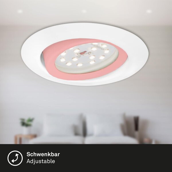 BRI 7172-036 3ks sada LED vestavné svítidlo, pr. 8,2 cm, 3,5 W, bílé - BRILONER