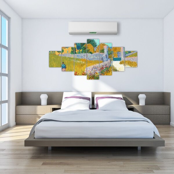 Obraz - Vincent van Gogh, Farmhouse in Provence, reprodukce (210x100 cm)