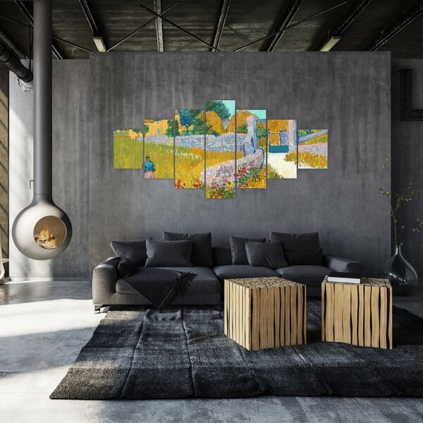 Obraz - Vincent van Gogh, Farmhouse in Provence, reprodukce (210x100 cm)