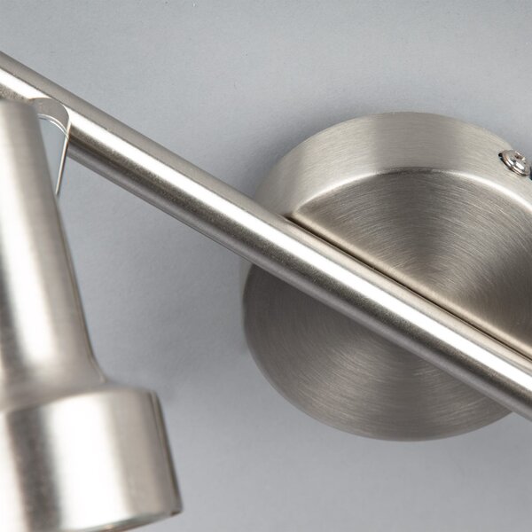 BRI 2843-022 Bodové svítidlo 27,5 cm 2xGU10 500lm 6W matný nikl - BRILONER