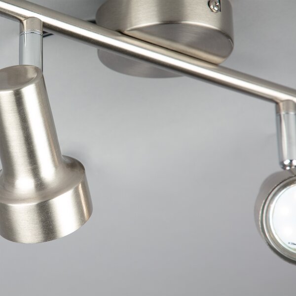 BRI 2843-022 Bodové svítidlo 27,5 cm 2xGU10 500lm 6W matný nikl - BRILONER