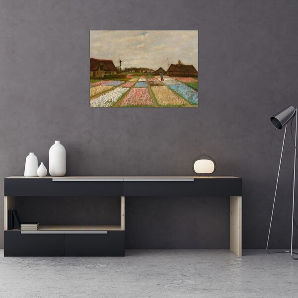 Obraz - Vincent van Gogh, Flower Beds in Holland, reprodukce (70x50 cm)