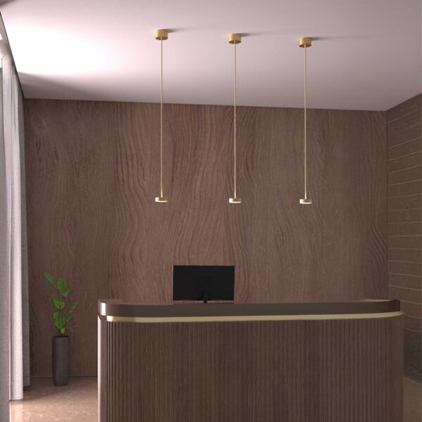 Lucis Omnia ZT LED závěsné svítidlo Antracitová3000K