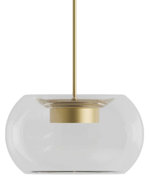 Lucis Nupar Glass LED závěsné svítidlo Antracitová3000K