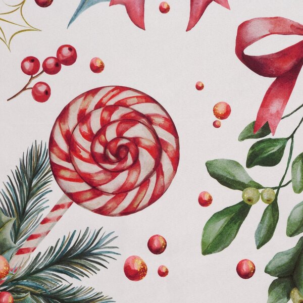 VÁNOČNÍ POVLEČENÍ Z MIKROVLÁKNA LOLLY 160X200 CM, 2 KS 70X80 CM VZOROVANÉ