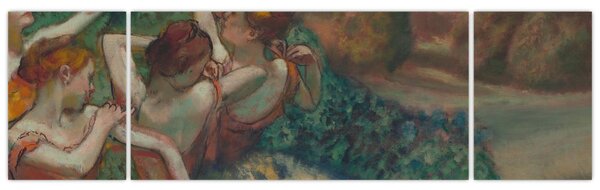 Obraz - Edgar Degas, Four Dancers, reprodukce (170x50 cm)