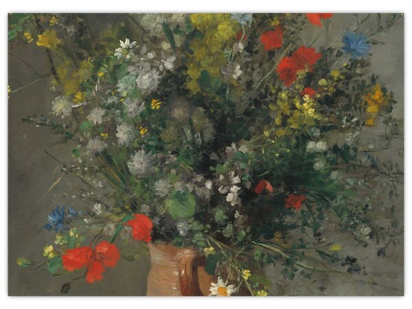Obraz - Auguste Renoir, Flowers in a Vase, reprodukce (70x50 cm)