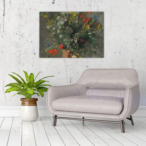 Obraz - Auguste Renoir, Flowers in a Vase, reprodukce (70x50 cm)